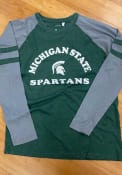 Michigan State Spartans Womens Piper Raglan T-Shirt - Green