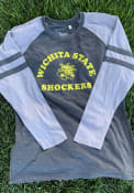 Wichita State Shockers Womens Piper Raglan T-Shirt - Black