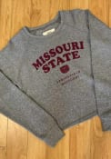Missouri State Bears Womens Visalia Crew Sweatshirt - Grey