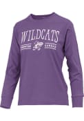 Pressbox Womens Purple K-State Wildcats Cyrus T-Shirt