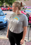 Missouri Tigers Womens Sunrise Script T-Shirt - Grey