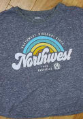Northwest Missouri State Bearcats Womens Sunrise Script T-Shirt - Grey