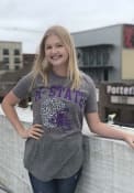K-State Wildcats Womens Roseville T-Shirt - Grey