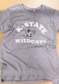 K-State Wildcats Womens Piper Boyfriend T-Shirt - Grey