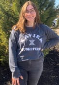 Xavier Musketeers Womens Vintage Burnout T-Shirt - Navy Blue