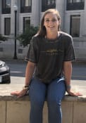 Missouri Tigers Womens Vintage Crop T-Shirt - Black