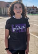 K-State Wildcats Womens Burnout Everest T-Shirt - Black