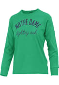 Notre Dame Fighting Irish Womens Daniella Melange T-Shirt - Kelly Green