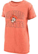 Oklahoma State Cowboys Womens Burnout Maxine T-Shirt - Orange