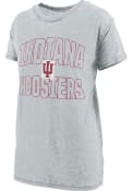 Indiana Hoosiers Womens Burnout Maxine T-Shirt - Grey