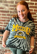 Missouri Tigers Womens Tie Dye Gibraltar Crop T-Shirt - Black