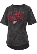 Detroit Red Wings Womens Mineral T-Shirt - Black
