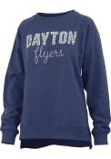 Dayton Flyers Womens Steamboat Crew Sweatshirt - Navy Blue