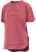 Cincinnati Bearcats Red Poncho Pressbox Short Sleeve T-Shirt
