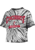 Cincinnati Bearcats Black Tie Dye Pressbox Short Sleeve T-Shirt
