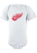 Detroit Red Wings Baby White Logo One Piece