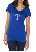 Texas Rangers Womens Blue MultiCount T-Shirt