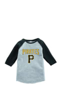 Pittsburgh Pirates Toddler Grey Raglan T-Shirt