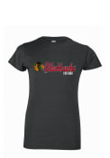 Chicago Blackhawks Girls Grey Script T-Shirt