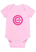 Chicago Cubs Baby Pink Picot One Piece