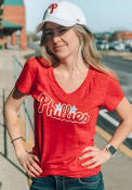 Philadelphia Phillies Womens Multi Count T-Shirt - Red