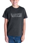 Chicago White Sox Youth Black Foul Line Fashion Tee