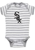 Chicago White Sox Baby Stripe One Piece - Grey