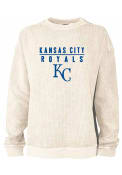 Kansas City Royals Womens Corded Crew Sweatshirt - Ivory