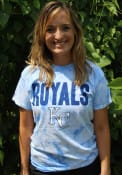 Kansas City Royals Womens Tie Dye T-Shirt - Light Blue