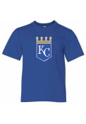 Kansas City Royals Youth Crown Logo T-Shirt - Blue