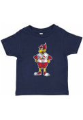 Fredbird St Louis Cardinals Toddler Soft As A Grape Standing Mascot T-Shirt - Navy Blue