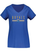 Kansas City Royals Womens Curvy T-Shirt - Blue