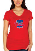 Philadelphia Phillies Womens Triblend T-Shirt - Red