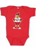 St Louis Cardinals Baby Standing Mascot One Piece - Red