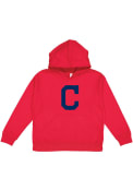 Cleveland Indians Youth Primary Logo Hooded Sweatshirt - Red