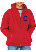 Cleveland Indians Youth Primary Logo Full Zip Jacket - Red