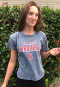 St Louis Cardinals Womens Mineral T-Shirt - Light Blue