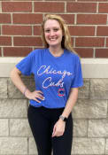 Chicago Cubs Womens New Basic T-Shirt - Blue
