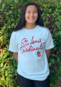 St Louis Cardinals Womens New Basic T-Shirt - Light Blue