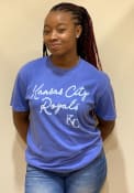 Kansas City Royals Womens New Basic T-Shirt - Blue
