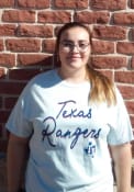 Texas Rangers Womens New Basic T-Shirt - Light Blue