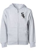 Chicago White Sox Youth Primary Logo Full Zip Jacket - Grey