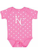 Kansas City Royals Baby Primary Logo One Piece - Pink