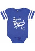 Kansas City Royals Baby Biggest Fan One Piece - Blue