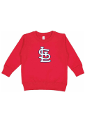 St Louis Cardinals Toddler Alt Logo Crew Sweatshirt - Red