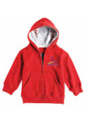 St Louis Cardinals Toddler Primary Logo Full Zip Sweatshirt - Red