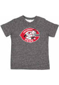 Cincinnati Reds Toddler Throwback Logo T-Shirt - Grey