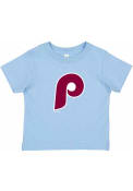 Philadelphia Phillies Toddler Throwback Logo T-Shirt - Light Blue