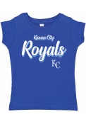 Kansas City Royals Toddler Girls City Script T-Shirt - Blue