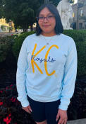 Kansas City Royals Womens Script T-Shirt - Light Blue